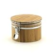 ThinkBamboo Small Air Tight Bamboo Canister - Carbonized Brown