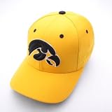 NCAA Iowa Hawkeyes Fitted Baseball Hat Size 7 1/8
