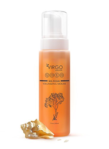 SEA FOAM VOLUMIZING MOUSSE - Infused w/Algae Extract, Burdock Extract, Hedera Helix Extract, Fenugreek Extract, Salon Quality for Long & Short Hair to create an Amazing full and luxurious style
