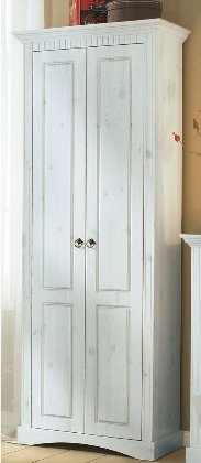 massiver Dielenschrank weiß, Schrank Kleiderschrank