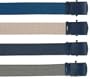 rtc4294 Military Color Web Belt with BLACK BUCKLE 44", Black with Black Buckle