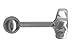 A-Star Cartilage Earring Straight Barbell-18g-16g Steel Helix Piercing Barbell-16 gauge Earrings