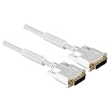 Hama DVI-Verbindungskabel Single Link DVI-D - DVI-D mit Filter 5 m weiss