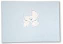 Saffron Large Photo Album Blue Crystal Pram (sas 5012)