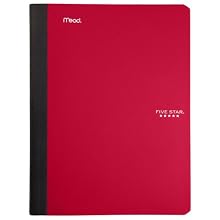 Five Star Composition Book, 100-Count, College Ruled, Red (72257)
