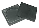 Chinese callligraphy / Japanese sumi ink well - grinding stone with cover, charcoal black