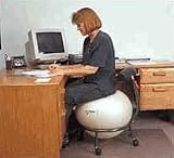 Fitball - FBCHAIR - Ball Chair Ergonomic Chair - Silver -