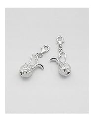CZ charm In 92.5 Sterling Silver Charm