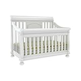 Creations Baby Summers Evening Sleigh Crib Collection in Rubbed White Creations Baby Summers Evening Sleigh Crib Collection in Rubbed White