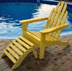 Adirondack Chair - Ottoman Sold Separately (White) (30 W x 37 D x 37 H)