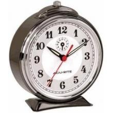 Chaney 15210 Superbell - Black nickel finish alarm clock with silver finish bezel.... by Chaney Instruments