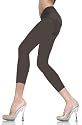 Footless Capri Tights Colors Black Red or Brown