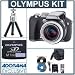 Olympus SP-550UZ Digital Camera kit, with 1 GB xD Picture Memory Card, Table Top Tripod, Camera bag, 4 AA Ni-MH (2300 mah) Batteries with Charger, xD USB Reader/Writer, CAMEDIA 4.0 Pro software