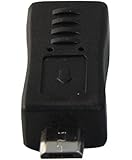 YCS Basics USB 2.0 Micro B 5 Pin Male to Micro B 5 Pin reversed Female adapter. All 5 pins wired.