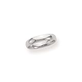 18k White Gold 4mm Comfort Fit Women's Wedding Band