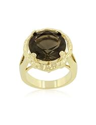 Brown CZ Organic Ring