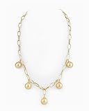11mm Golden South Sea Pearl 18K Gold Necklace