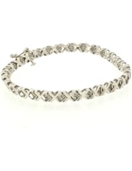 14K White Gold Diamond Bracelet