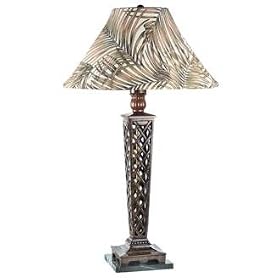 Palm Criss-Cross Table Lamp