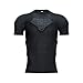 DGXINJUN Body Safe Guard Padded Compression Shirt Sports Short Sleeve Protective T-Shirt Shoulder Rib Chest Back Protector Pads Support Shirt for Football Basketball Paintball Rugby Exercise â€¦