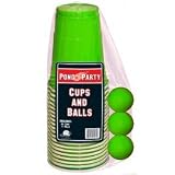 Green Beer Pong Pack Cups and Balls #79072