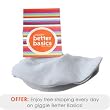 giggle Better Basics Baby Booties, Organic Cotton - Blue