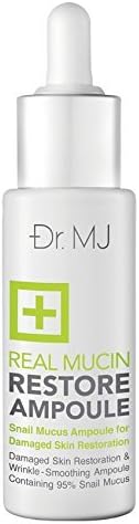 Beauty Set : 3 Units of Dr.Mj Real Mucin Restore Ampoule Serum Reduce Dark Spots, Acne Scars &amp; Blemishes 30 Ml. [Free Facial Hair Epicare Spring A1Remover]
