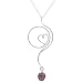 February Birthstone Sterling Silver Goldfill Genuine Swarovski Crystal Semiprecious Stone Necklace