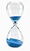 Deco Blown Glass 15 Minutes Hourglass (Blue)