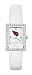 Arizona Cardinals Ladies Allure Watch White Leather Strap