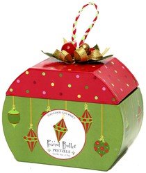 Childrens Toyshop  Gourmet Food : Creamy Peanut Butter Covered Pretzels in Christmas Ornament Box