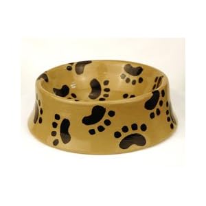 Black Paws Yang Dog Bowl -Size Large