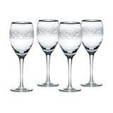 By Mikasa-Parchment Platinum Collection Wine Glass 9Oz Set Of 4