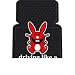 Happy Bunny "driving like a psycho is fun." Floor Mats - Set of 2