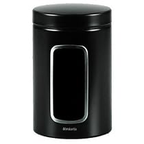 Brabantia Window Canister 1.4L Matt Black
