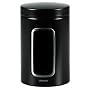 Brabantia Window Canister 1.4L Matt Black
