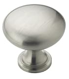 Amerock BP53005-G10 1-1/4-Inch Diameter Cabinet Round Knob, Satin Nickel