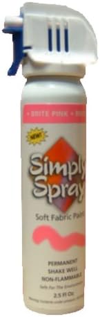 Bulk Buy: Deval Products Simply Spray Soft Fabric Paint 2.5 Ounces Brite Pink SS3801-205M (3-Pack)