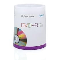 Memorex DVD+R 16x 4.7GB 100 Pack Spindle