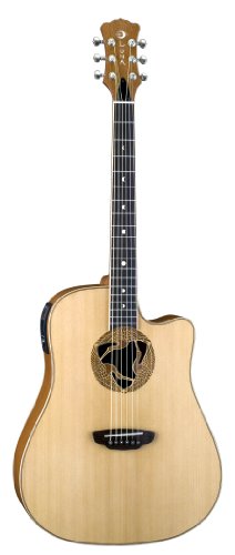 Luna Oracle Series Crane Cutaway Acoustic-Electric Guitar - Natural On Sale