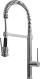 Whitehaus WHLX78557S-BN-PVD Commercial Metrohaus Kitchen Faucets Brushed Nickel-Pvd