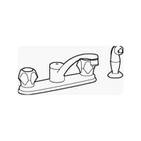 MOEN CA87681 TWO HANDLE KITCHEN FAUCET CHROME FINISH