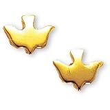 : 14K Gold Filled Dove Pierced Earrings - Small
