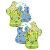 6 Pack of Winnie The Pooh Vinyl Tie Bibs