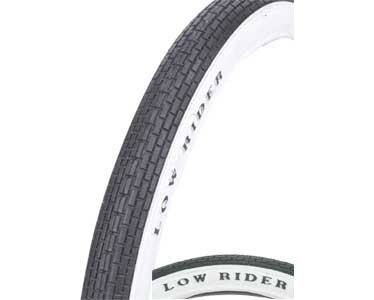 Lowrider Bike | Bicycle Tire 20″ x 1.75″ Black/White