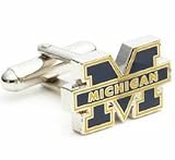 Michigan Wolverines Silver Cuff Links - 1 Pair