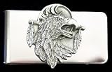Sculpted Pewter Moneyclip - Eagle Head - Sculpted Pewter Money Clip/Card Holder