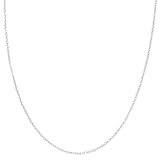 14k White Gold 1.5mm Rolo Chain Necklace, 18"