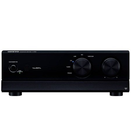 Onkyo A-933 Digitaler Audio-Verst&auml;rker (160 Watt, Phono-Eingang, 3,5 mm Audio-Eingang/Ausgang, Kopfh&ouml;rerbuchse) schwarz