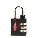 SAFE SKIES Light Weight AERO TSA 3-Dial Combination Lock - MIDNIGHT BLACK